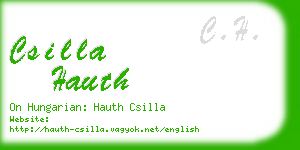 csilla hauth business card